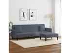 2-piece sofa set with dark grey velvet cushions 03732TFUX