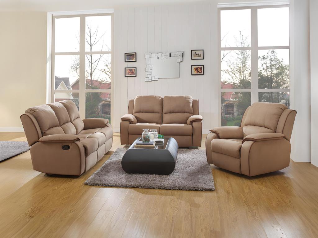 Calmetop 3-seater sofa in microfiber Calmetop 79326VSCH