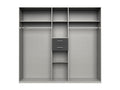 Wardrobe/Cupboard Storage Unit, White/Oak Effect - W- 225 x D- 58 x H- 208 cm 40110QBUF