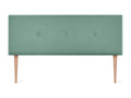Nidchicshop Smooth Fabric Headboard with Buttons 135x105cm with Legs for 120/135cm Beds - Aqua Green 61195IBCA