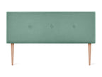 Nidchicshop Smooth Fabric Headboard with Buttons 135x105cm with Legs for 120/135cm Beds - Aqua Green 61195IBCA