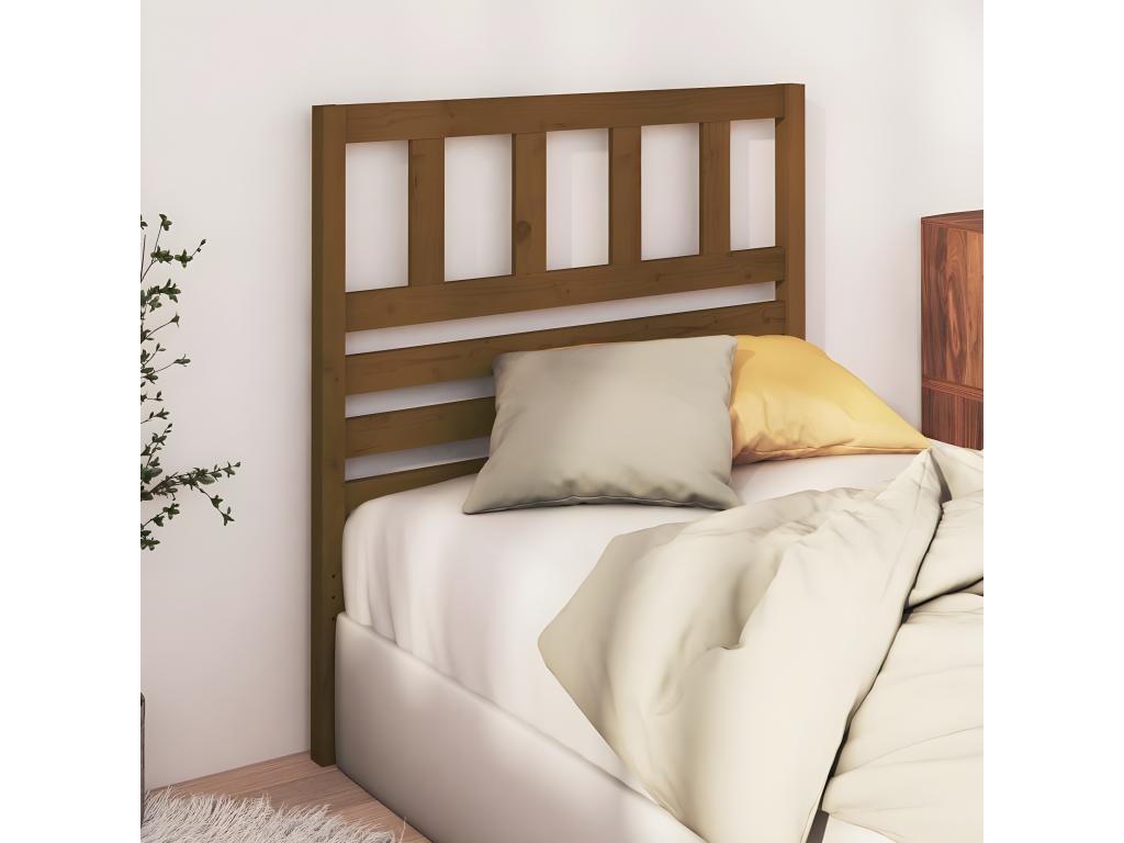 Honey Brown Headboard 81x4x100 cm Solid Pine Wood 78533BSTC