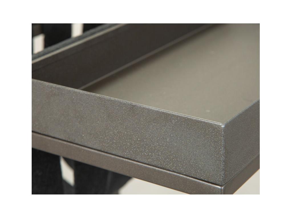 Designer Side Table Magazine Holder 40cm Gray 37029SMMO