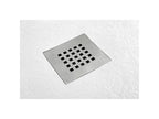 Calmetop Extra Thin Shower Tray 70x170 cm Light Grey Calmetop 7035 Made of Synthetic Resin and Marble Powder With Free Drain 76320ILRY