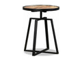 Round side table in reclaimed solid teak 45402EFTL
