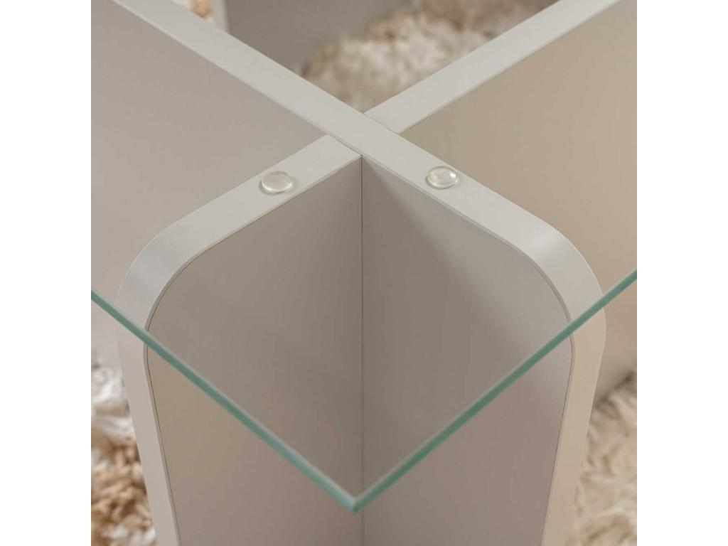 Nidchicshop 63341QAVV glass and particleboard coffee table