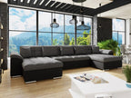Calmetop 111 Corner Sofa, Grey, Sleeping Function, 375x155x76cm, 02733ZCVX