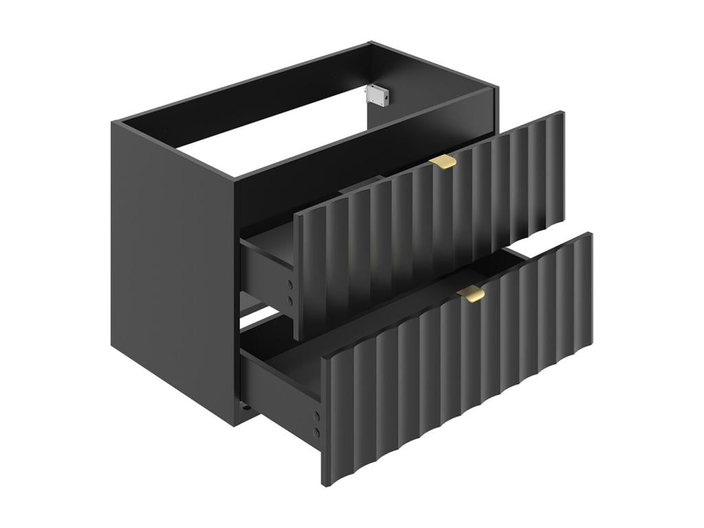 Calmetop 80cm Black Vanity Unit 93990BLDN