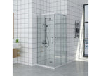 85x85 cm corner shower enclosure with easy entry, 200 cm high, made of tempered glass 47168CYSH