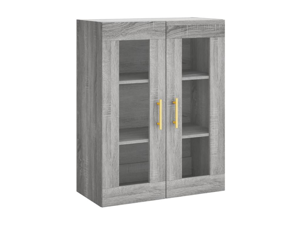 Nidchicshop tall sideboard, grey, 69.5x34x180 cm, engineered wood, 92881XWZY