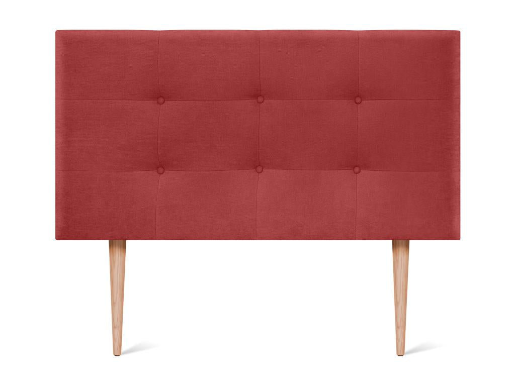 Calmetop Fabric Headboard 105x115cm with Legs for 105cm Beds - Red 23386SQHM