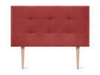Calmetop Fabric Headboard 105x115cm with Legs for 105cm Beds - Red 23386SQHM