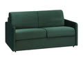 2-seater sofa bed in fir green velvet - 120 cm sleeping area - 18 cm mattress Nidchicshop 63381VRWX