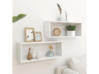 Calmetop 2-piece wall shelves, white, 60x15x23 cm, 03861LUTO
