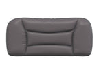 Grey faux leather headboard cushion 80 cm 08962RUEC
