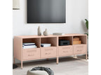 2-piece pink TV unit, 68x39x50.5 cm, cold-rolled steel, 27909EJPP