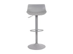Bar stool x1, grey metal, 43x44x68.5 cm, 10 0004535 74602RYSP
