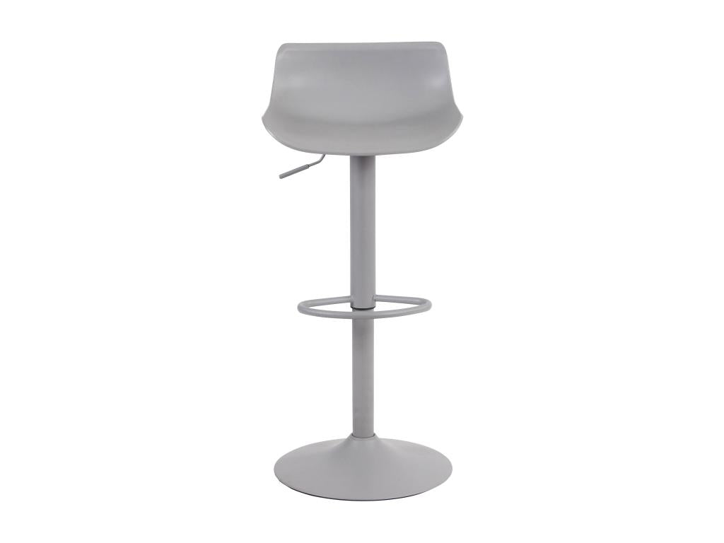 Bar stool x1, grey metal, 43x44x68.5 cm, 10 0004535 74602RYSP