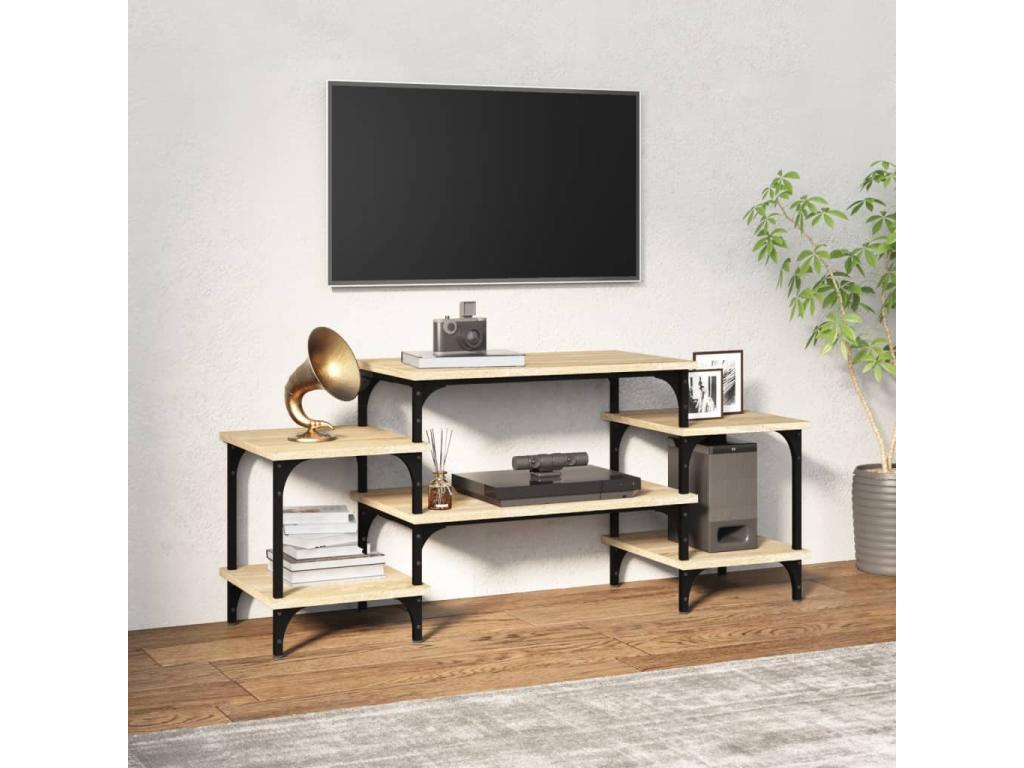 Nidchicshop Oak TV Stand 117x35x52 cm Engineered Wood 00912XHQW