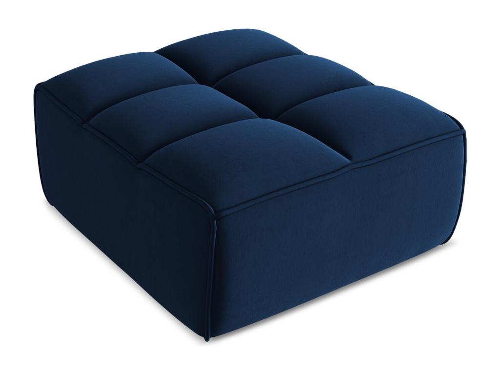 Velvet pouf - blue Calmetop 78735RBPB