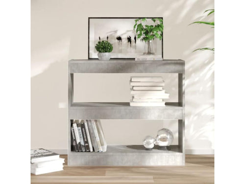Bookshelf/Room Divider, Concrete Grey, 80x30x72 cm, 34860QNCT