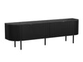 Nidchicshop 196 TV Stand, Black Marble - Black, 180x55x40cm, 90881KEDN