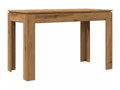 Handcrafted oak dining table, 120x60x76 cm, engineered wood, 09224GBCF