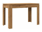 Handcrafted oak dining table, 120x60x76 cm, engineered wood, 09224GBCF