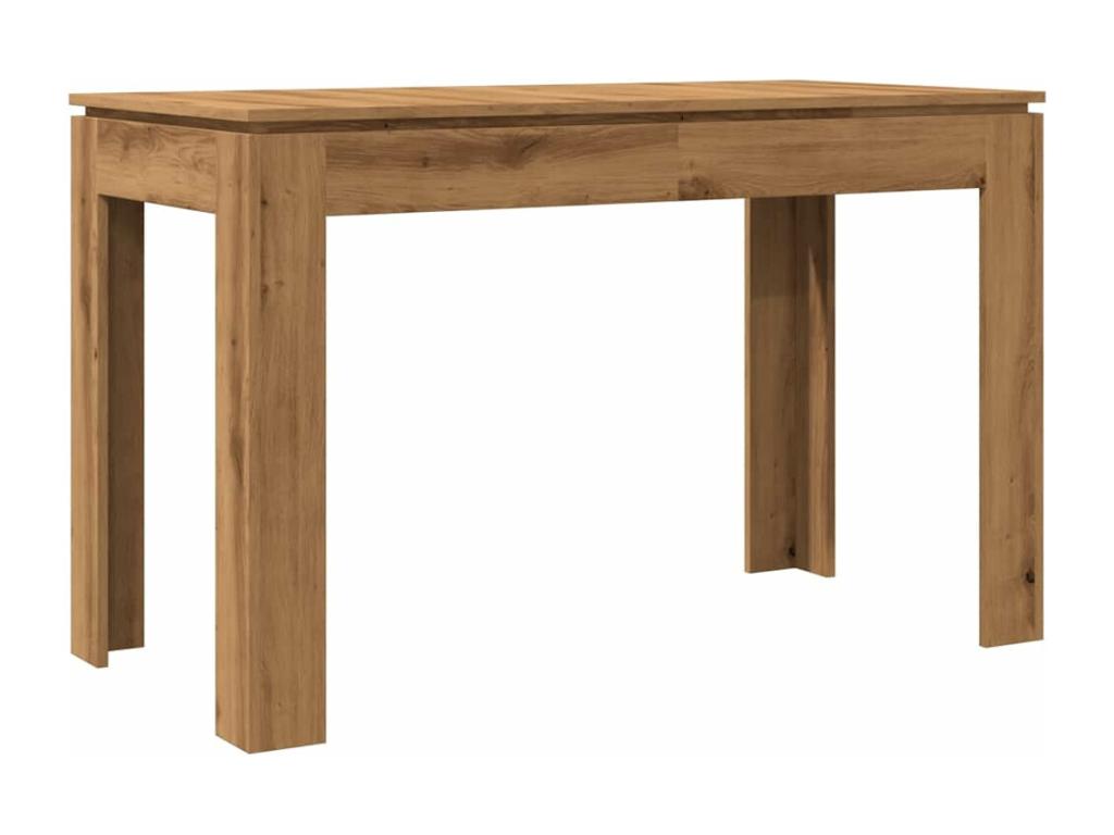 Handcrafted oak dining table, 120x60x76 cm, engineered wood, 09224GBCF