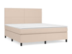 Upholstered divan bed with Cappuccino mattress 160x200 cm 55337LIPH