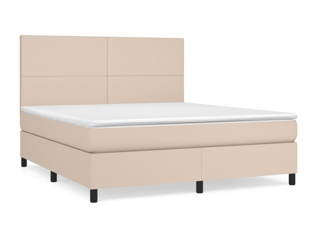 Upholstered divan bed with Cappuccino mattress 160x200 cm 55337LIPH