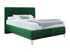 Nidchicshop 112 Double Green Bed 140x200 Upholstered Slatted Base to Nidchicshop 140x209x120cm 06383HXIF