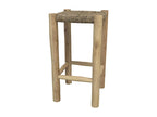 65cm kitchen island stool in seagrass and teak - Nidchicshop 86744RKEM