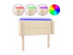 Cream LED Headboard 83x16x78/88 cm Fabric 73688SUPG