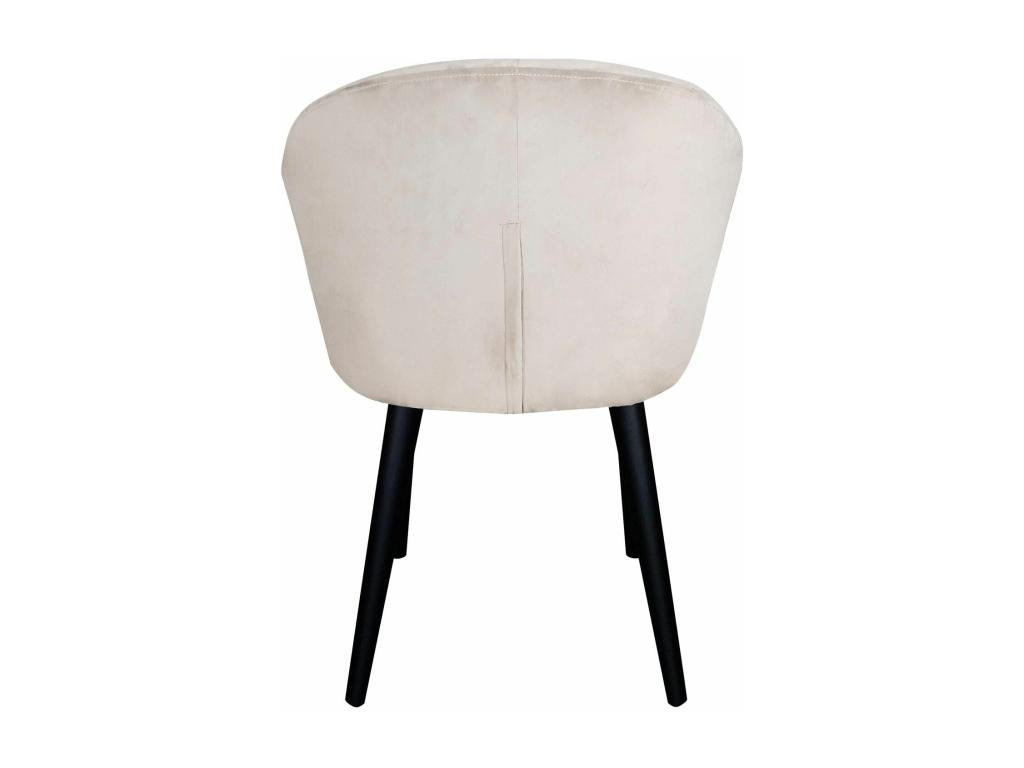 Calmetop 81cm Beige Velvet Designer Armchair 73607JPOD