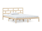Solid wood bed frame 120x190 cm Small Double 05861VVBG