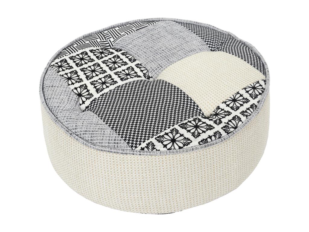 Calmetop Round Pouf Grey 77455GZSF