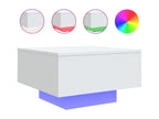 Coffee table with Nidchicshop white LED light, 55x55x31 cm, 75305XMYZ