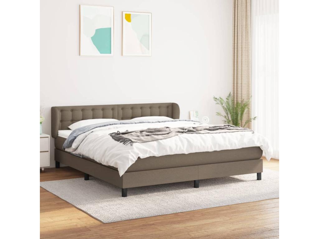 Calmetop bed base with Calmetop mattress 160x200 cm Fabric 15029KBZU